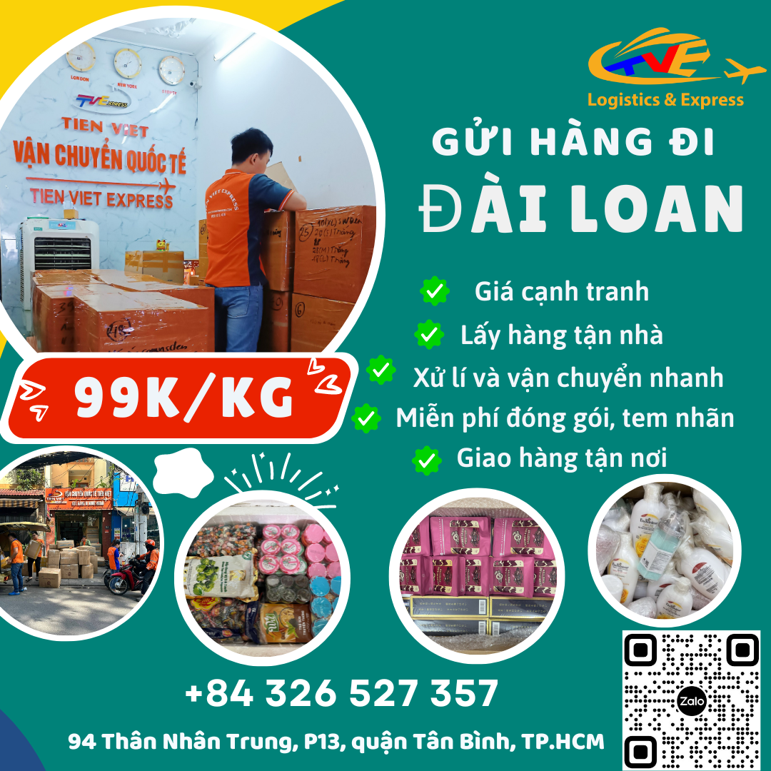 Gửi hàng đi Đài Loan - Tiến Việt Express